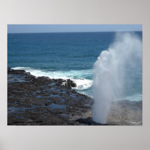 Pôster Spouting Horn em Kauai, Havaí