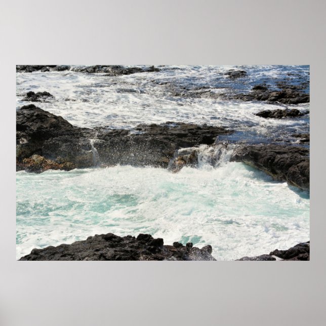 Pôster Spouting Horn Kauai, Havaí (Frente)