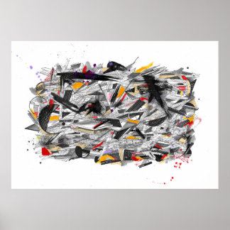 Poster spray geométrico