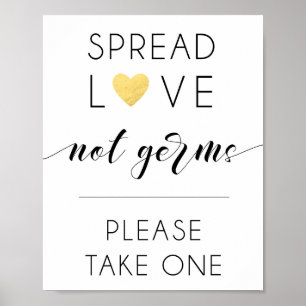 Poster Spread Love not germes