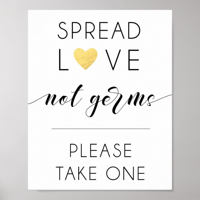 Poster Spread Love not germes (Frente)