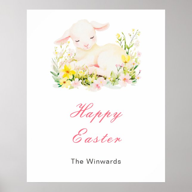 Poster Spring Lamb Easter Brunch (Frente)