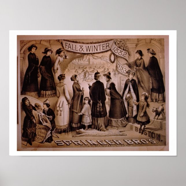 Poster 'Springer Brothers, Boston, Fall and Winter Collec (Frente)