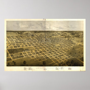 Pôster Springfield Illinois (1867)