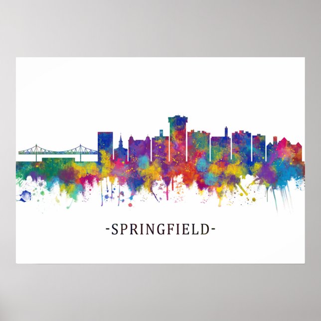 Poster Springfield Missouri Skyline (Frente)