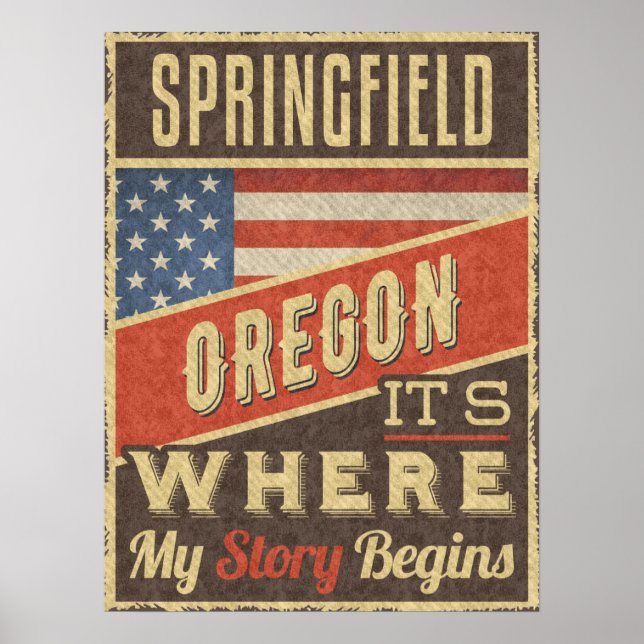 Poster Springfield Oregon (Frente)