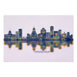 Pôster Springfield Skyline