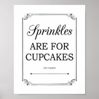 Sprinkles São Para Cupcakes Sinal De Banheiro Engr