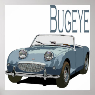 Pôster Sprite azul de Austin Healey