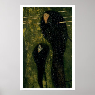 Pôster Sprites de água, 1899 (óleo em canvas)