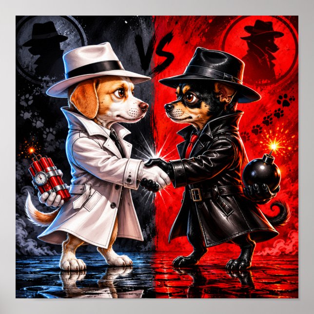 Poster "Spy vs. Spy" (Frente)