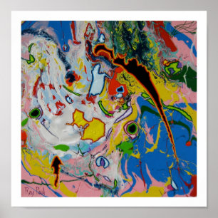 Poster Squall cor-de-rosa