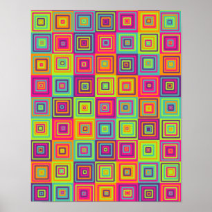Poster Squares Pattern