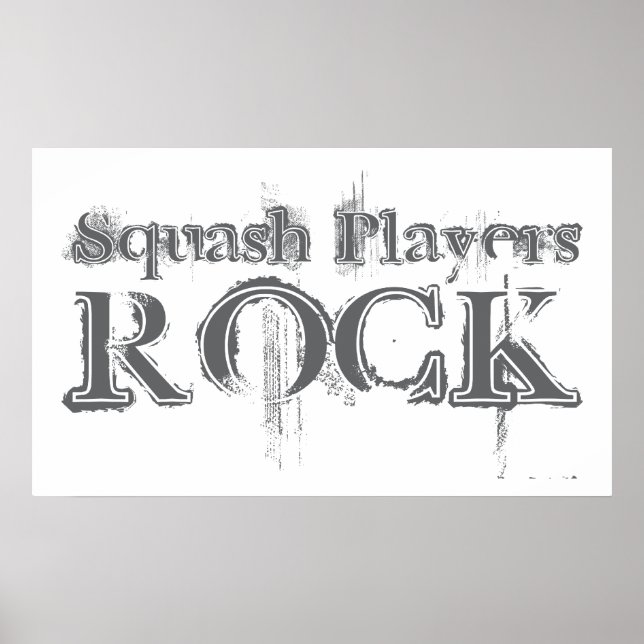 Pôster Squash Players Rock (Frente)
