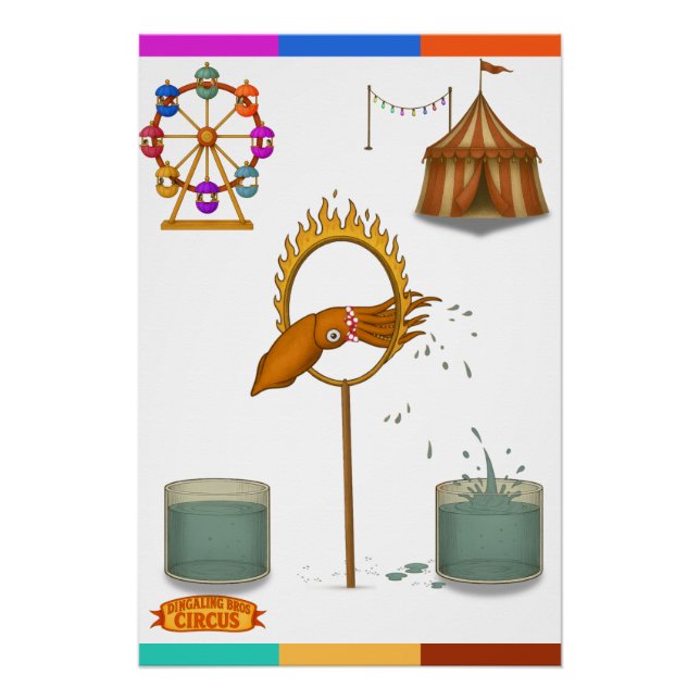 Pôster Squirty squid (Frente)