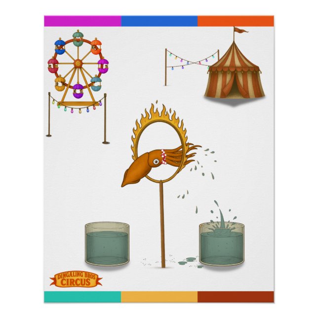 Pôster Squirty squid (Frente)