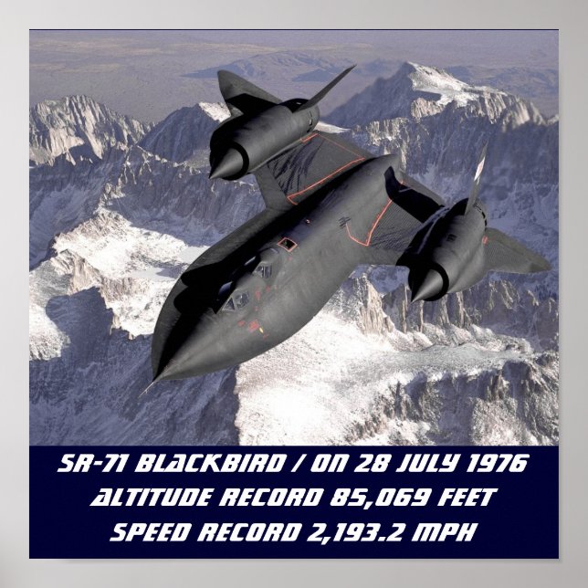 POSTER SR-71 Blackbird (Frente)