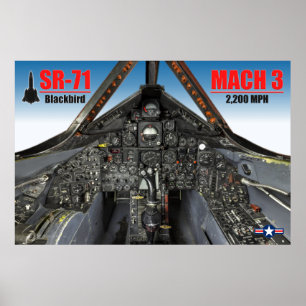 POSTER SR-71 BLACKBIRD COCKPIT
