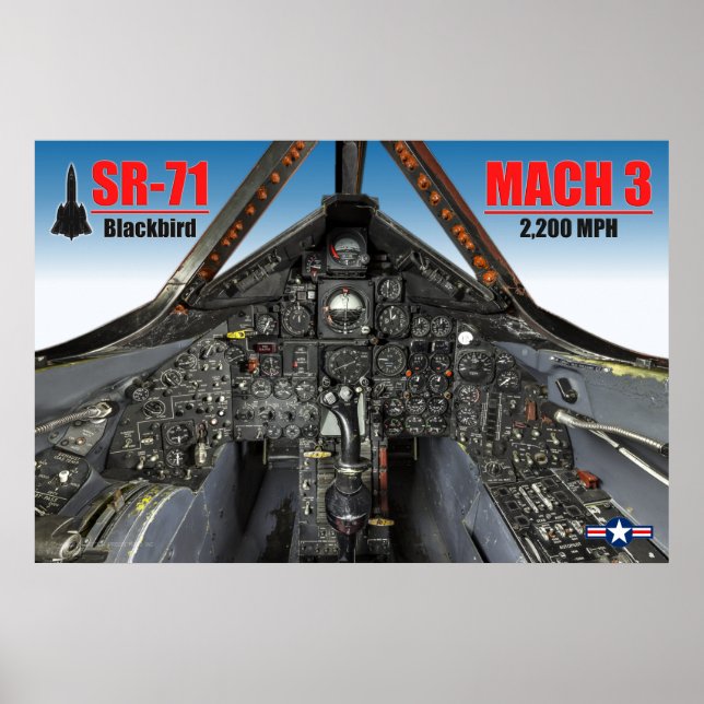 POSTER SR-71 BLACKBIRD COCKPIT (Frente)