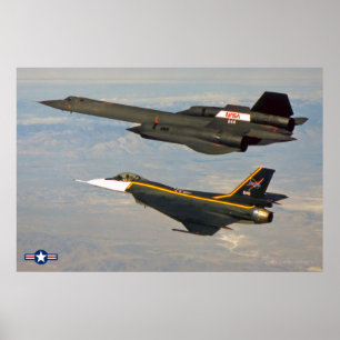 Poster SR-71 BLACKBIRD e F-16XL
