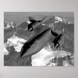 Poster SR-71 Blackbird Flying