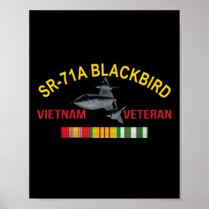Poster Sr-71a Blackbird Vietnam Veteran Sr 71 Blackbird A