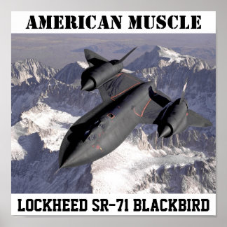 Pôster SR-71BlackbirdLockheed: MÚSCULO AMERICANO