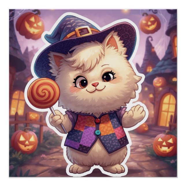 Pôster Sr. Bluffy - O Cavaleiro do Halloween (Frente)
