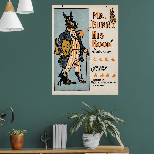 Poster Sr. Bunny, seu livro - Adam L. Sutton (Sala de Estar 1)
