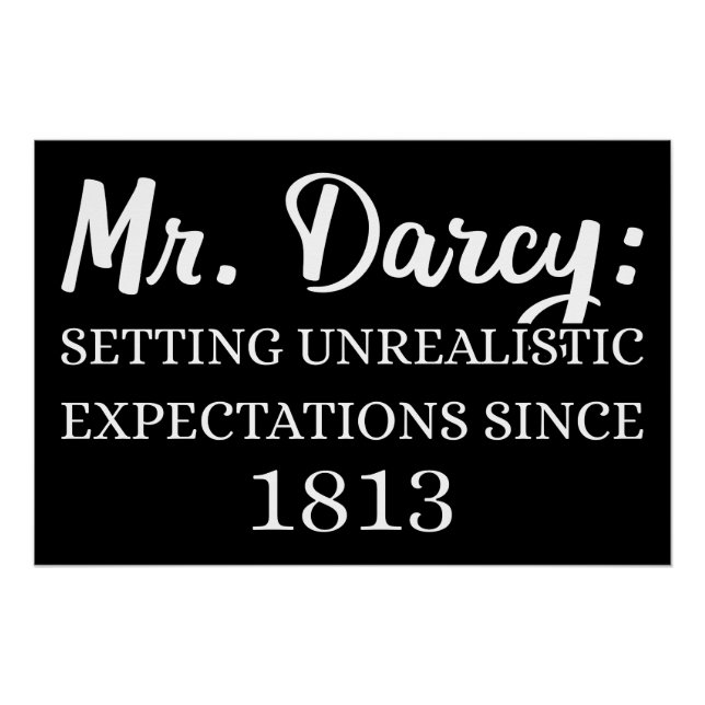 Pôster Sr. Darcy: Expectativas Irrealistas Desde 1813 II (Frente)