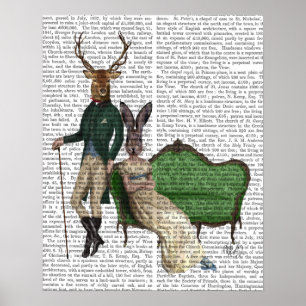Pôster Sr. Deer e Sra. Rabbit