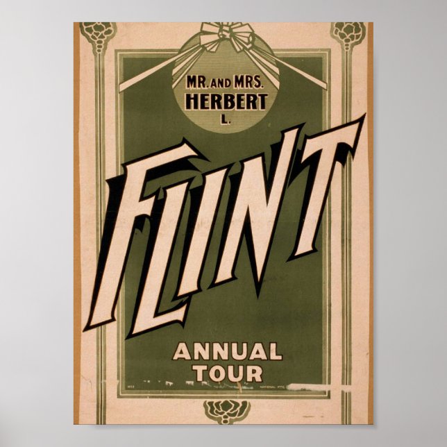 Pôster Sr. e Sra. Herbert L. Flint, "Tour Anual" Retro A (Frente)