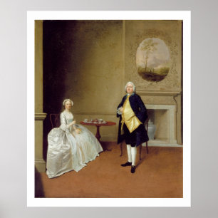 Poster Sr. e Sra. Monte, c.1750-51 (óleo em canvas)
