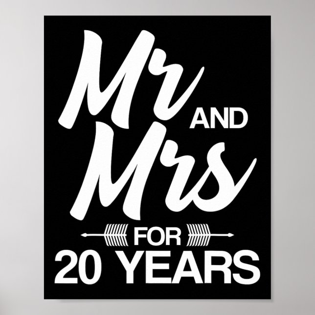 Poster Sr. E Sra. Por 20 Anos 20 (Frente)