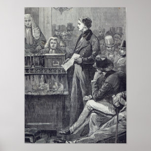 Poster Sr. Gladstone que entrega seu discurso novo