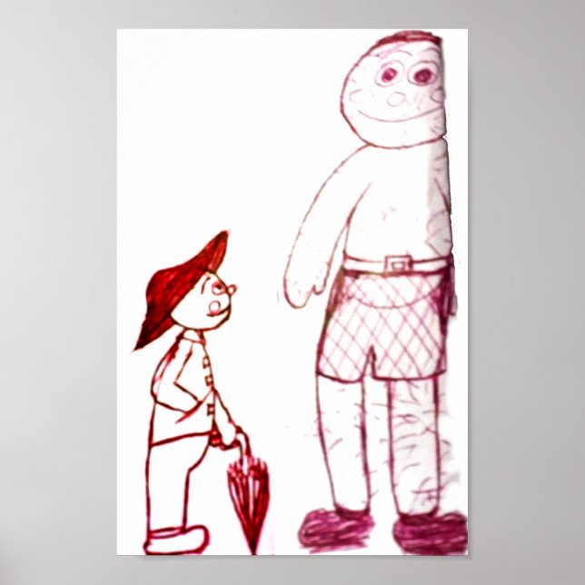 Poster Sr. Guarda-Chuva e seu amigo (Frente)