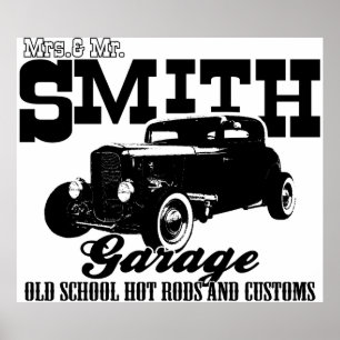 Pôster Sr. Smith Hot-Rod Garage