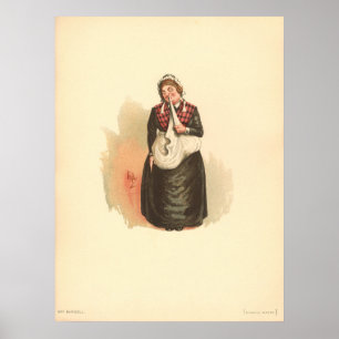 Poster Sra. Bardell do The Pickwick Papers
