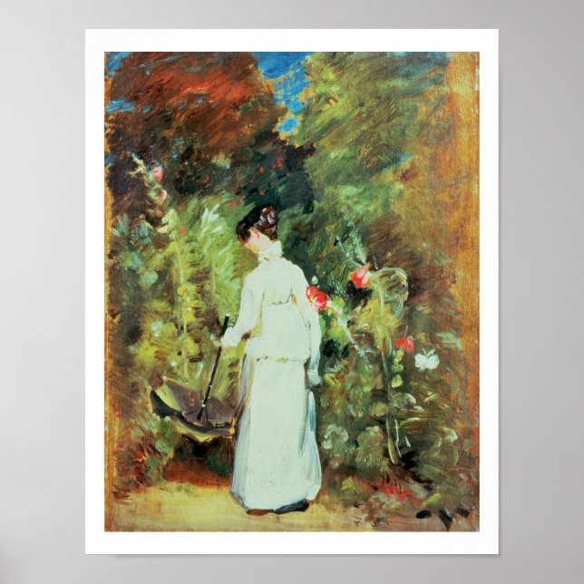 Poster Sra. Constable em seu Jardim (Frente)