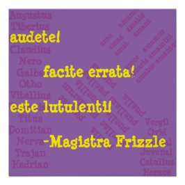 Pôster Sra. Frizzle em latim