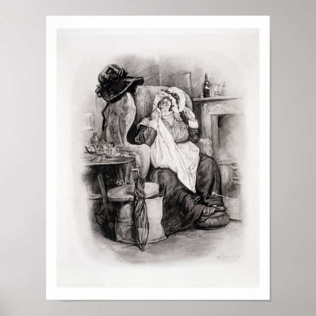 Pôster Sra. Gamp, de Charles Dickens: Um Gossip sobre ele (Frente)
