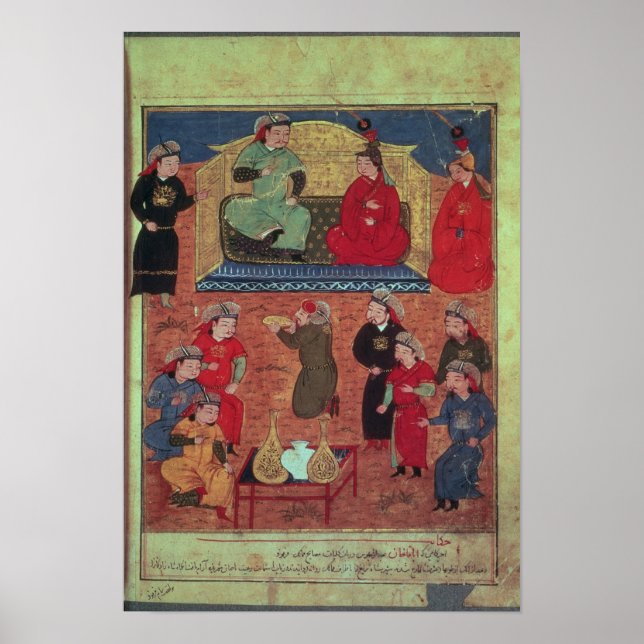 Pôster Sra. Supp. Pers. Arghan Khan com dois de seus (Frente)