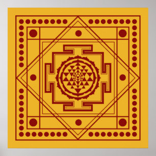 Pôster Sri espiritual Yantra