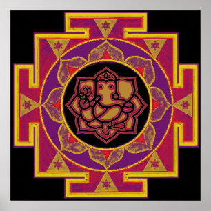 Poster Sri Ganesh Yantra