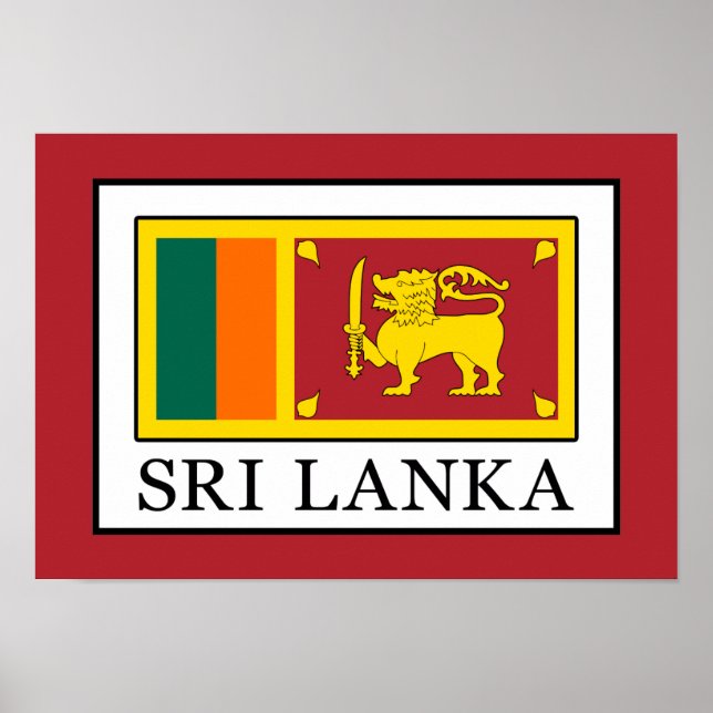 Pôster Sri Lanka (Frente)