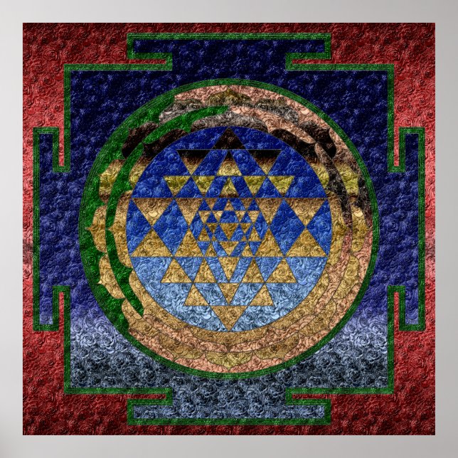 Pôster Sri Yantra SY-2 (Frente)
