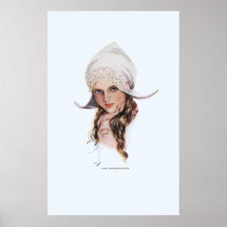 Pôster Srta. Knickerbocker por Harrison Fisher