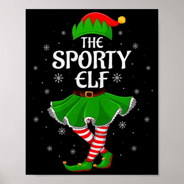 Poster Srty Elf Christmas Family Girls Women Elf Squad Xm (Frente)