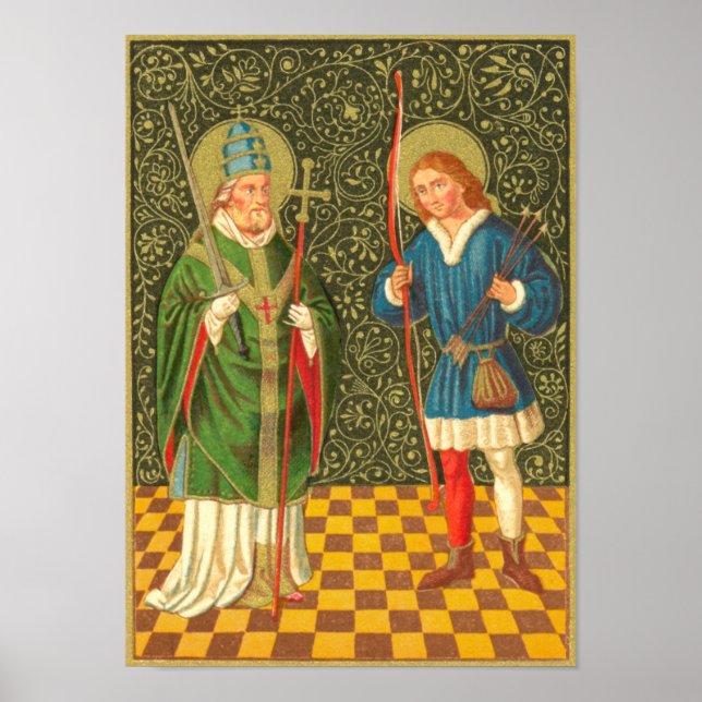 Poster SS. Fabian & Sebastian (PA 01) (Frente)