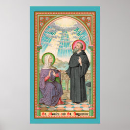 Poster SS. Monica e Augustine em Ostia (SAU 047)